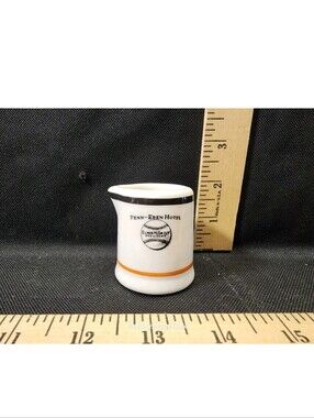 Antique Ironstone Hotel Size Coffee Creamer Penn Ebb Hotel Baseball Theme